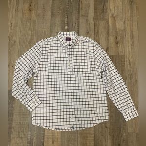 UNTUCKit Mens Plaid Slim Fit Button Down Shirt Size XXL BLUE AND RED PLAID